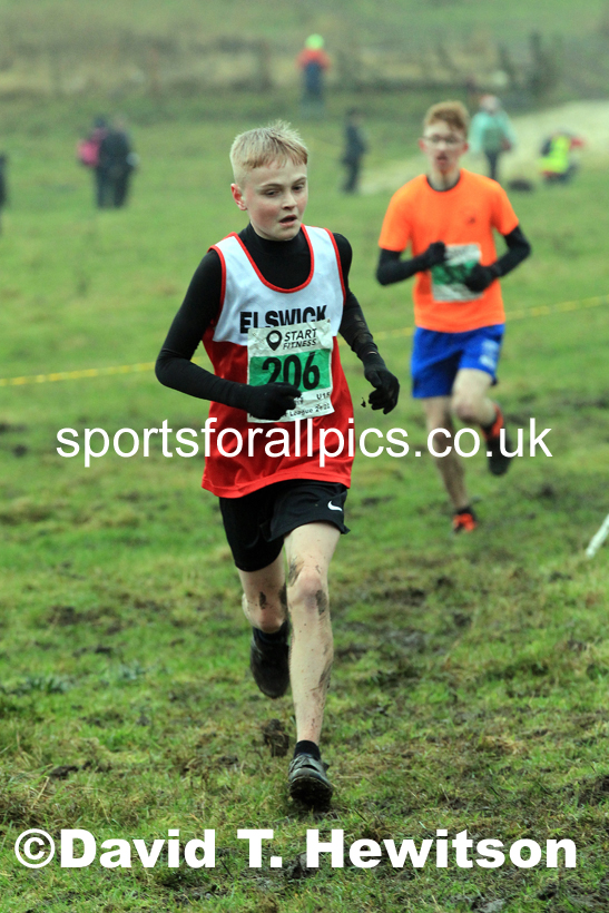 Boys under-15s 2022 North Eastern Harrier League, Thornley Farm, Peterlee, County Durham. Photo: David T. Hewitson/Sports for All Pics